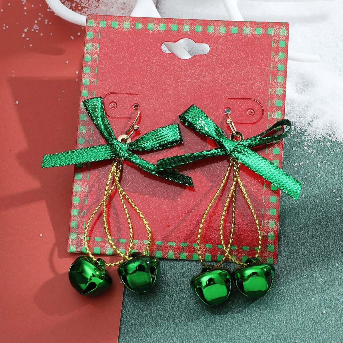 Wholesale Christmas Elk Snowflake Earrings